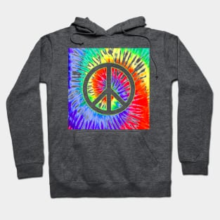 Tie Dyed Peace Hoodie